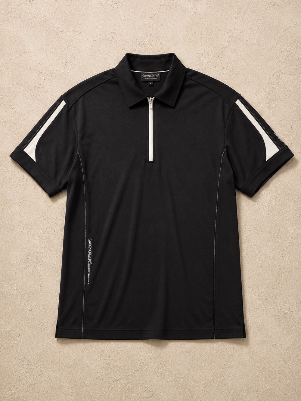 Galvin Green Golf Polo Shirt Men’s Large Black Performance Quarter Zip Athletic